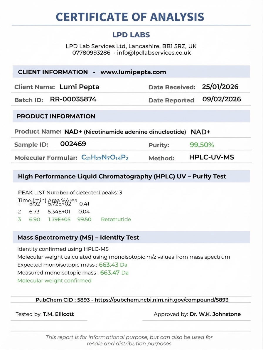 NAD+ | Cellular Energy & DNA Repair Research - Image 2